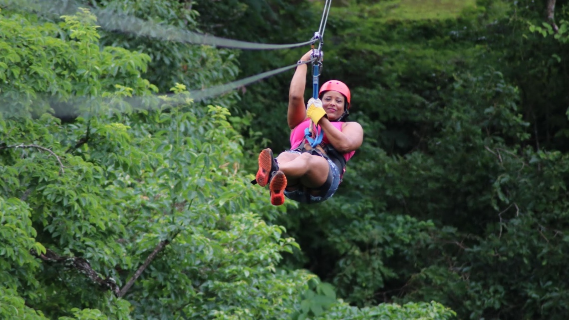 Тарзанка Zip-line. Полет на Зип-лайн в джунглях Доминиканы