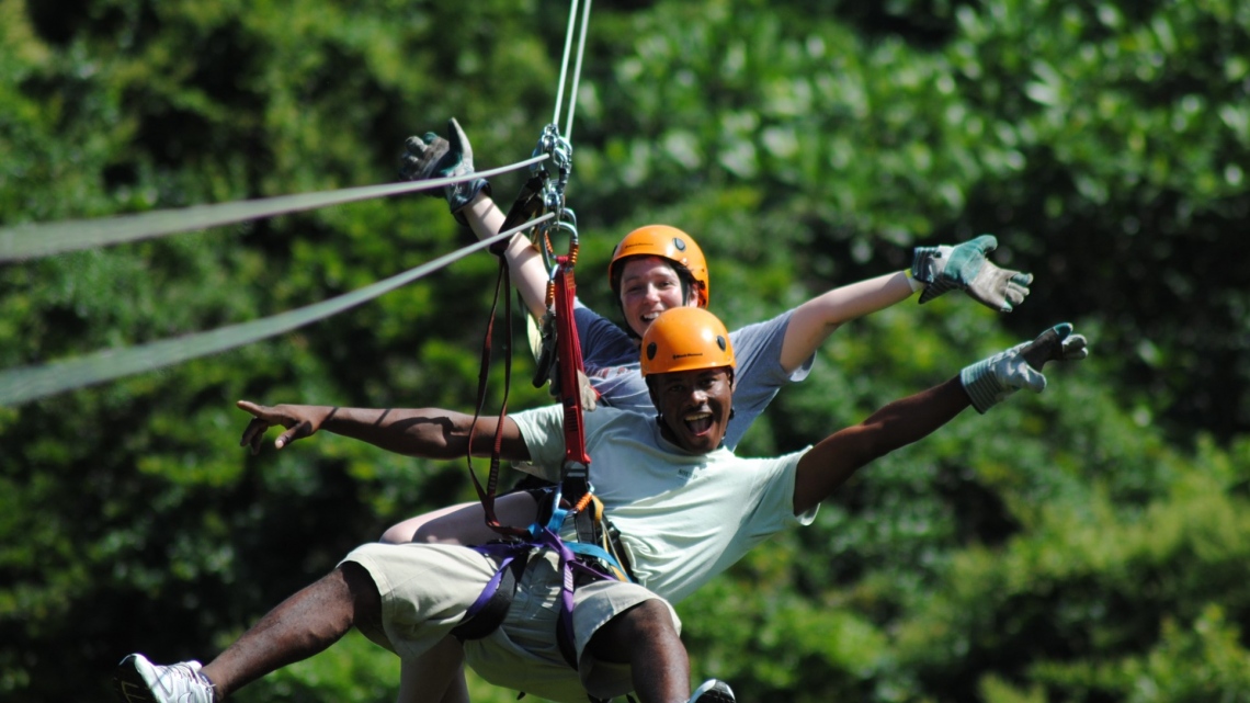 Тарзанка Zip-line. Полет на Зип-лайн в джунглях Доминиканы