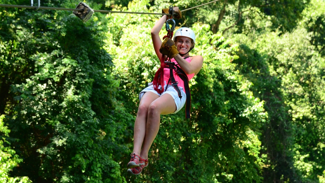 Тарзанка Zip-line. Полет на Зип-лайн в джунглях Доминиканы