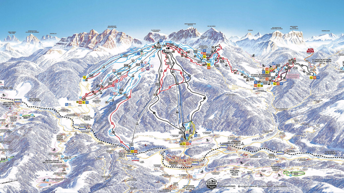 Гірськолижна школа Kronplatz. Січень
