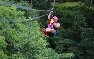 Тарзанка Zip-line. Полет на Зип-лайн в джунглях Доминиканы